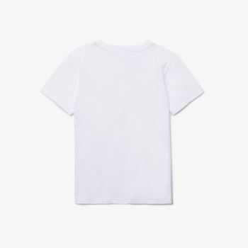 Lacoste Crew Neck Cotton Jersey T-shirt Dětské - Tričko Bílé | CZ-vNlSX5